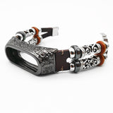Vintage Leather Strap Carved Protective Case