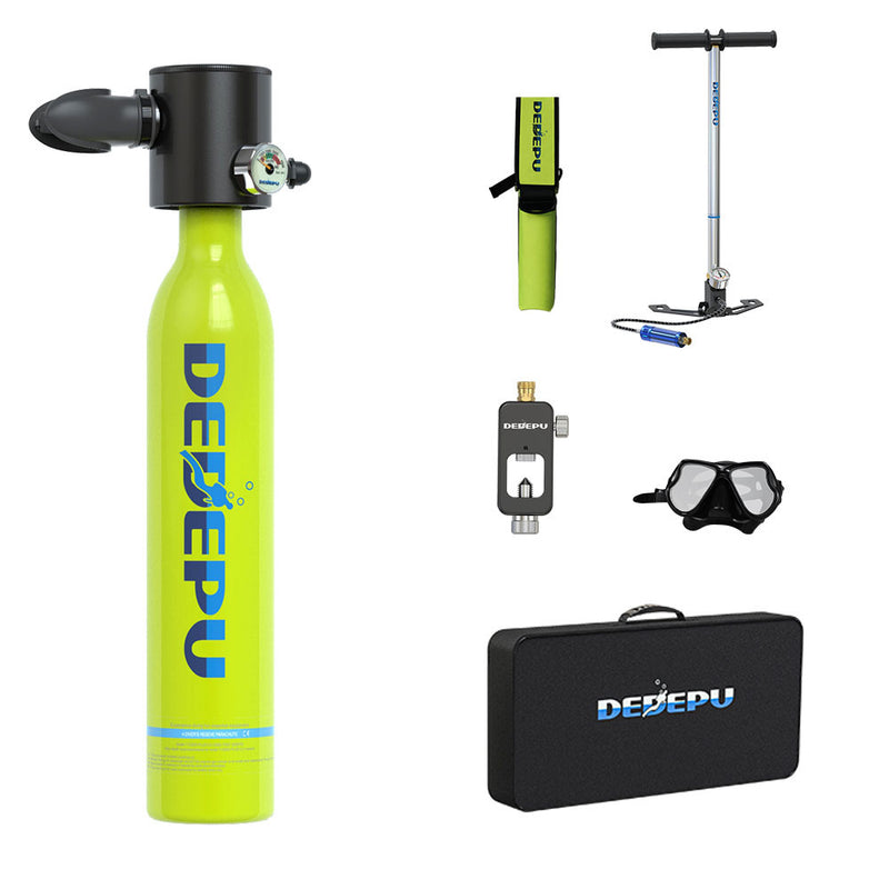 DEDEPU Scuba Equipment Underwater Diving Cyder Iator 0.5L Outdoor Oxygen Tank