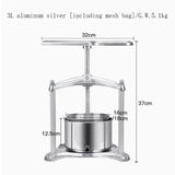Household Manual Fruit Wine Press 6L Grape Berry Apple Juice Pressing Vegetable Dehydrating hine Commercial