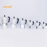 1pc Italian Style Stovetop Espresso Maker - Aluminum Moka Pot for Strong and Flavored Coffee - Easy to Operate and Clean