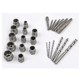 Bolts Extractor Set With Hex Adapter, Out Broken Lug Nut Extractor Stripped Screw Remover Set