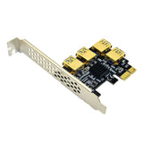 PCI-E Board Ports USB Adapter 1 to 4 Riser Card Set, 4pin Expansion Cable