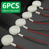 6PCS/Lot 20mm Ultrasonic Mist Maker er Ceramics Discs with Wire & Seag Ring Sensor Membrane Humidifier Accessories