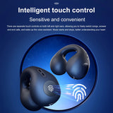 T75 Ear-Clip Bluetooth Headphones Bone Conduction Earphone Wireless Earbuds 3D Surround Stereo Bass Sports Headset with Mic