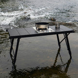 Aluminum Alloy Folding IGT Table with Adjustable Height and Carrying Bag - For Outdoor Camping, Picnic, Beach