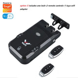 WF-026 cerradura inteligente de seguridad tuya wifi optional remote control invisible smart door lock keyless entry home