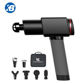 Custom Moq Color 30 Speed Fascia Massager Body Therapy Muscle Vibration 8 Attachment Message Gun