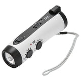 D300 Hand Crank Generator Multifunctional Portable Emergency Power Supply 5 LED Flashlight AM/FM Radio For Outdoor