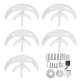 Wind Turbines Kit 100W 5 Blade Wind Power Generator for Boats Charging White Lantern Type 48V