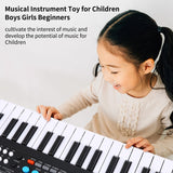 BIGFUN 37 Keys/49 Keys USB Organ Piano Digital Music Electronic Keyboard with Microphone Black