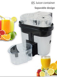 Double press two sets of electric orange squeezes lemon original juicer