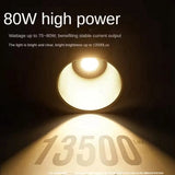 80W COB Video Dimmable 2500-6500K Photographic LED Light For Photo Studio Film Camera Livstreaming EU-Plug