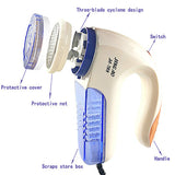 Electric Clothes Shaver Trimmer - EU Plug. Portable Sweater Pill Shaving and Sucking Ball Machine. Remover for US/EU
