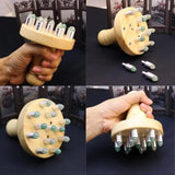 Jade Gouache Scraper Body Massager Meridian Energy Brush Wood Therapy Acupuncture SPA Detox And Beauty Scraping Guasha Board