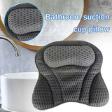 Cups Bathtub Z0f6 Suction Massage 1pc Back Spa Neck Spongy Bath Cushion 3d Tool With Relaxing Soft Pillow