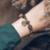 Colored Glaze Mix And Match Copper Bead Bracelets