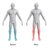 ABS Physiotherapy Electric EMS Massager Pedicure Tens Foot Vibrator Wireless Feet Muscle Stimulator Unisex