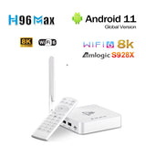 H96 MAX M12 8K TV BOX Android11 4GB 32/64GB AV1 BT5.4 1000M LAN Wifi6 2.4G/5G Wifi Smart Media Player Set Top Box 8GB 128GB