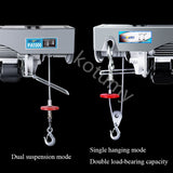 Mini Electric Lifting Cable Hoist Winch Household Small Decoration Hoisting Crane