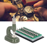 Repair Press Set Watch Back Case Closer Watchmaker Jewelg Tool Aluminum Alloy Green with 48Pcs Dies