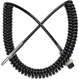 4 Pin for Cb Ham Radio Female Plug Hand Microphone Coil Spring Rope Wire Mic Cable Cord