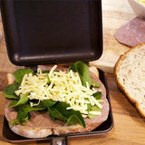 1pc Sandwich Maker Pan Sandwich Toaster Non-stick Sandwich Toaster Toastie Maker Grill Breakfast Aluminium Stove Toaster