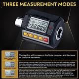 1 Set Digital Torque Wrench Adapter 1/2.3/8Inch, 1/4Inch-On LED Backlight Memory Function 50H Working Time Fit For Car Repairing