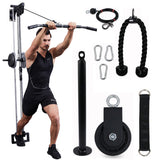Fiess DIY Cable System Heavy Duty Pulldown and Lift Pulley Workout Equipment for Forearm Shoulder