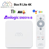 HOMATICS R Lite TV Box Android 11 Amlogic S905Y4 2G 32G with Netflix 4K Google Certified Dolby Atmos AV1 2T2R Wifi BT5.0
