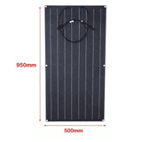 ETFE 300W Solar Panel 18V Semi-flexible Monocrystale Solars Cell Cable Outdoor Car RV Waterproof Rechargeable Power System