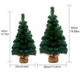 Mini 40CM/50CM Christmas Artificial Tree Festival Supplies DIY Ornaments for Home Party Bar Dropship