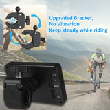 Handlebar Bike Mirror, Bicycle Rear Camera with 4.3'' Screen Night Vision Function 150° Wide Angle View Adjustable Bracket