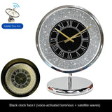 High-end light desktop dia bright shining countertop satellite radio wave desk clock, living room