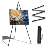 Display for Wedding, 63Inch Portable Instant Collapsible Artist Easel Stand Display, Fold Tripod