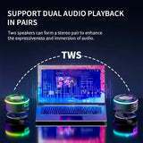 Portable Hifi Bluetooth 5.4 Wireless Speakers stereo sound Subwoofer For Outdoor Sports IP67 waterproof