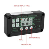 100A Solar Charge Controller Solars Panel Controllers 12V/24V Adjustable LCD Display Battery Regulator With USB Port Chargers