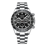 GUANQIN Brand Men New Luxury Mechanical Watches 100M Waterproof Stainless steel Luminous Watch For Men Sapphire Glass Week Clock