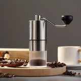 1pc Electric Mini Coffee Grinder Manual Blender Mini Hand-cranked Coffee Bean Grinder Household Small Bean Grinder Portable Freshly Ground Coffee Machine Hand-cranked Bean Grinder Stainless Steel Coffee Grinder Coffee Tools Coffee Accessories