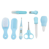 8 Pcs Multifunctional Baby Health Care Tools Thermometer Hygiene Grooming Brush Newborn Kid Kit Nail Trimmer Scissor Toiletries