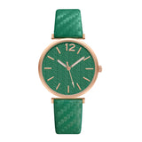 Ladies New Belt Watch Gold Shell Acupuncture Needle Casual Fashion Quartz Watch