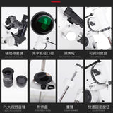 Maxvision 102/660MM 102EQ Refractors Achromatic Astronomical Telescope With EQ3 Equatorial Mount 1.25 Inch Steel Tripod