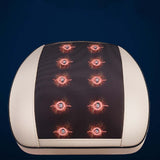 Electric Pulse Moxibustion Back Massager Vibration Heating Lumbar Waist Traction Airbag Therapy Cushion Massage Relief Pain