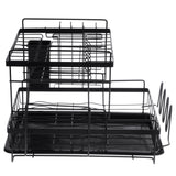 2 Tier Multifunctional Kitchen Drying Dish Rack over Sink Drainer Shelf