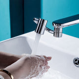 1080 Degree Rotating Extender Metal U Shaped Robotic Arm Universal Dual Model Splash-proof Filter Faucet Home Bathroom