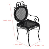 1:12 Miniature Garden Furniture Set Octagonal Table And Chairs Dollhouse Patio Outdoor Accessories