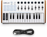 Worlde 25 Keys Usb Midi Keyboard Controller Professional Musical Instruments Keyboard Midi Piano 8 Rgb Backlit Dj Pianos
