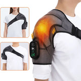 Electric Heating Belt Vibration Shoulder Massage Pad Support Brace Arthritis Joint Pain Relief Health Care