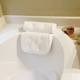 Home 4D High Elastic Bath White Net Surface Comfort Bathtub APS Headrest Bathroom Universal Non-Slip Neck Massage Pillow