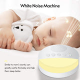 White Noise Sleep hine Built-in 6 Soothing Sound Soft Breath Light 15/30/60 Intelligent Timing for People oll Ages