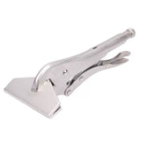 10-Inch D-type Woodworking Sheet Metal Welding Clamp 45 Steel Flat Nose Fixed Powerful Pliers